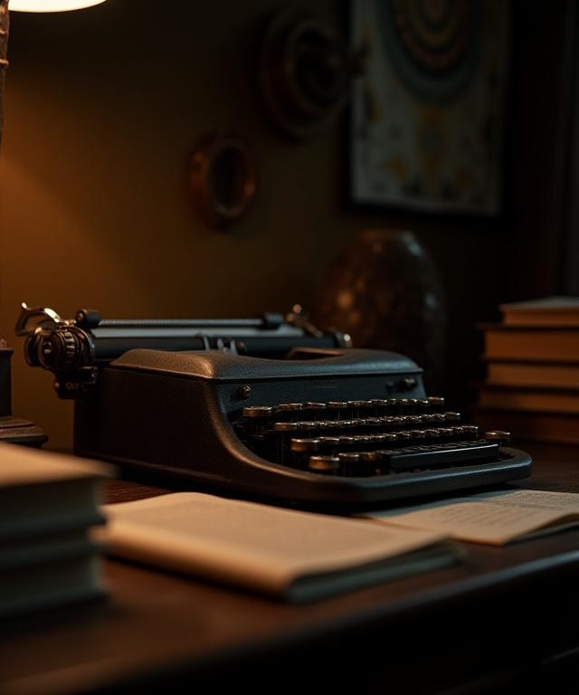 Sunlit interior of our Brooklyn writing studio with vintage books and desks